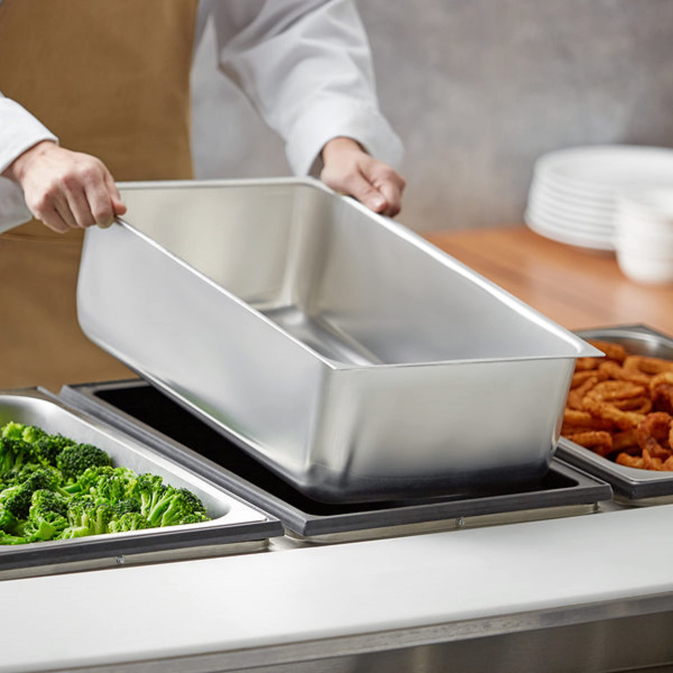 TrueCraftware- 25 Qt. Aluminum Steam Table Water Pan 1mm Thickness- Steam Pan Hotel Pan for Food Warmer Buffet Server Restaurant Catering Supplies Catering Event Party Holiday Buffet Weddings