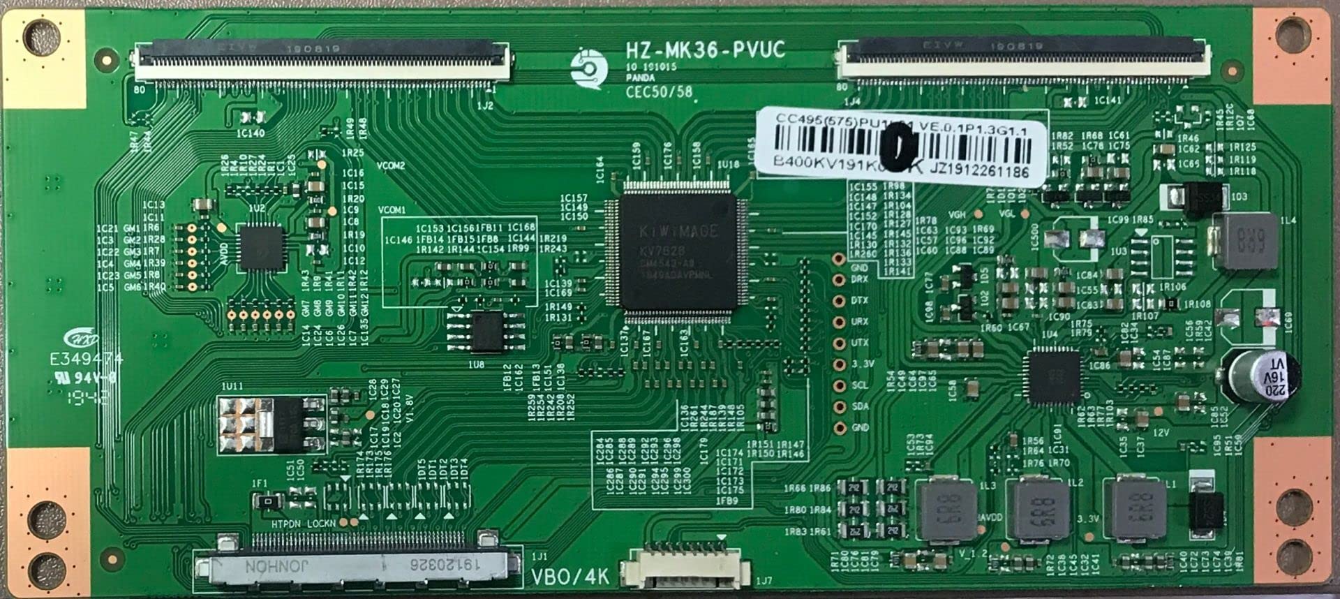 Logic Board HZ-MK36-PVUC ( White Bar Code CC495(575) PU1L01 4K )