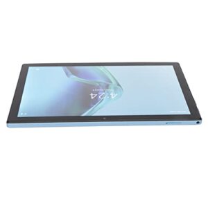 hd tablet, 5g wifi 4g network calls 100‑240v 8 core cpu gaming tablet ips screen dual speakers for student (blue)