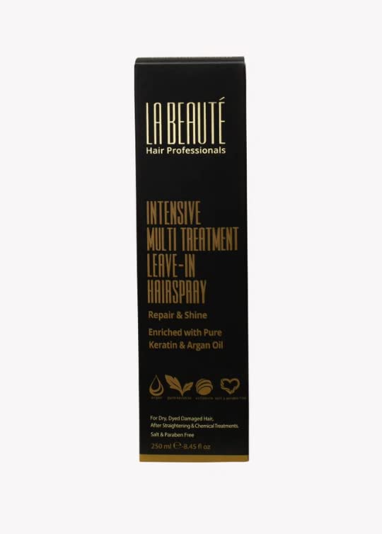 LA BEAUTÉ Hair Professionals Intensive Multi Treatment Leave-In Hairspray 8.45 fl Oz