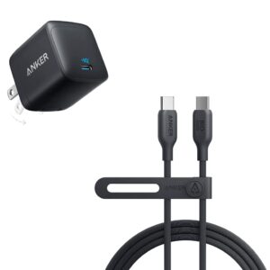 Anker 543 USB C to USB C Cable (140W 6ft) & 45W USB C Super Fast Charger, 313 Charger