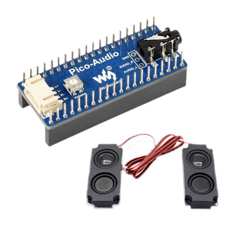 Treedix Audio Expansion Board Compatible with Raspberry PI Pico Stereo Decoder with Horn External Headphone Jack Output