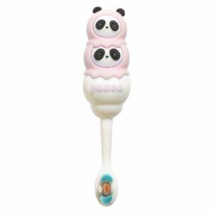 children's soft bristles toothbrush with cute panda handle, designed for delicate teeth & gums for children 2 years & up, manual toothbrushes training toothbrush for toddler oral care