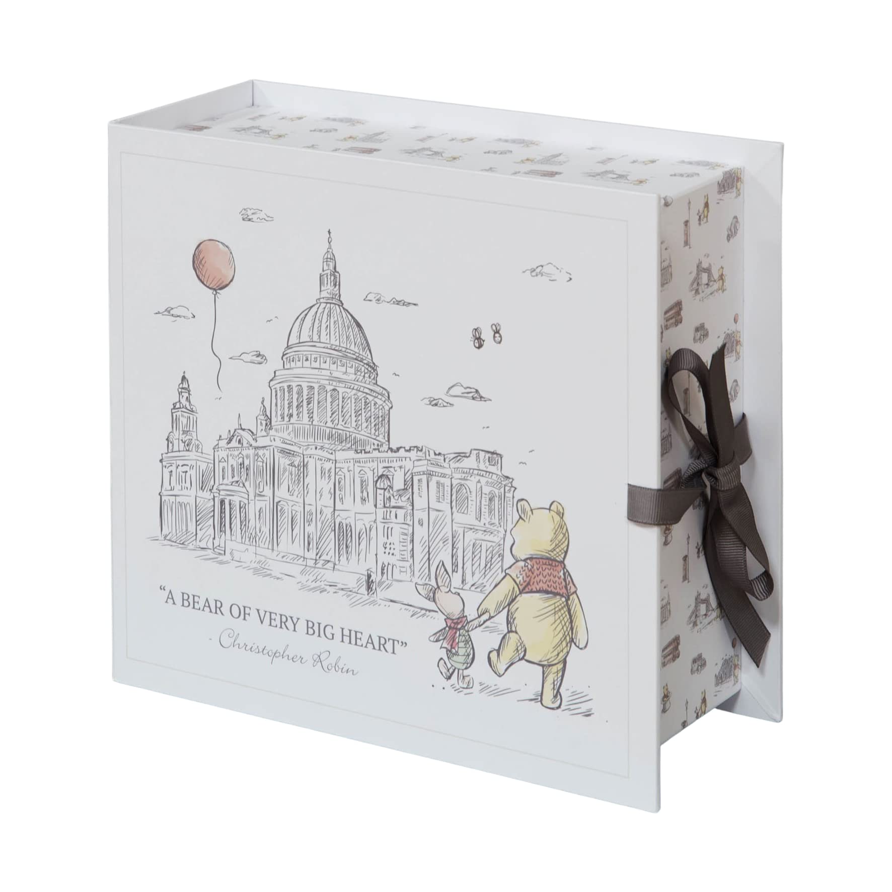 Happy Homewares Christopher Robin Keepsake Box Bear of Very Big Heart Pooh and Piglet in London - Newborn Baby Memento Box - Officially Licensed