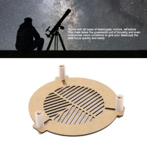 Telescope Focus Mask Acrylic Focus Mask Plate Bahtinov Mask Focusing Mask for Telescopes for Outer Diameter from 60mm to 90mm Telescope Objective Lens