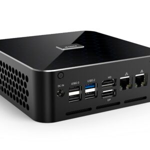 KINGDEL K18 Mini PC Desktop Computer AMD Ryzen 5 6600U CPU 16GB DDR5 RAM 512GB M.2 PCIe4.0 SSD W-11 Pro 2xLAN(2500M×2) Mini Gaming Computer Support 4K/8K Triple Display