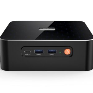 KINGDEL K18 Mini PC Desktop Computer AMD Ryzen 5 6600U CPU 16GB DDR5 RAM 512GB M.2 PCIe4.0 SSD W-11 Pro 2xLAN(2500M×2) Mini Gaming Computer Support 4K/8K Triple Display