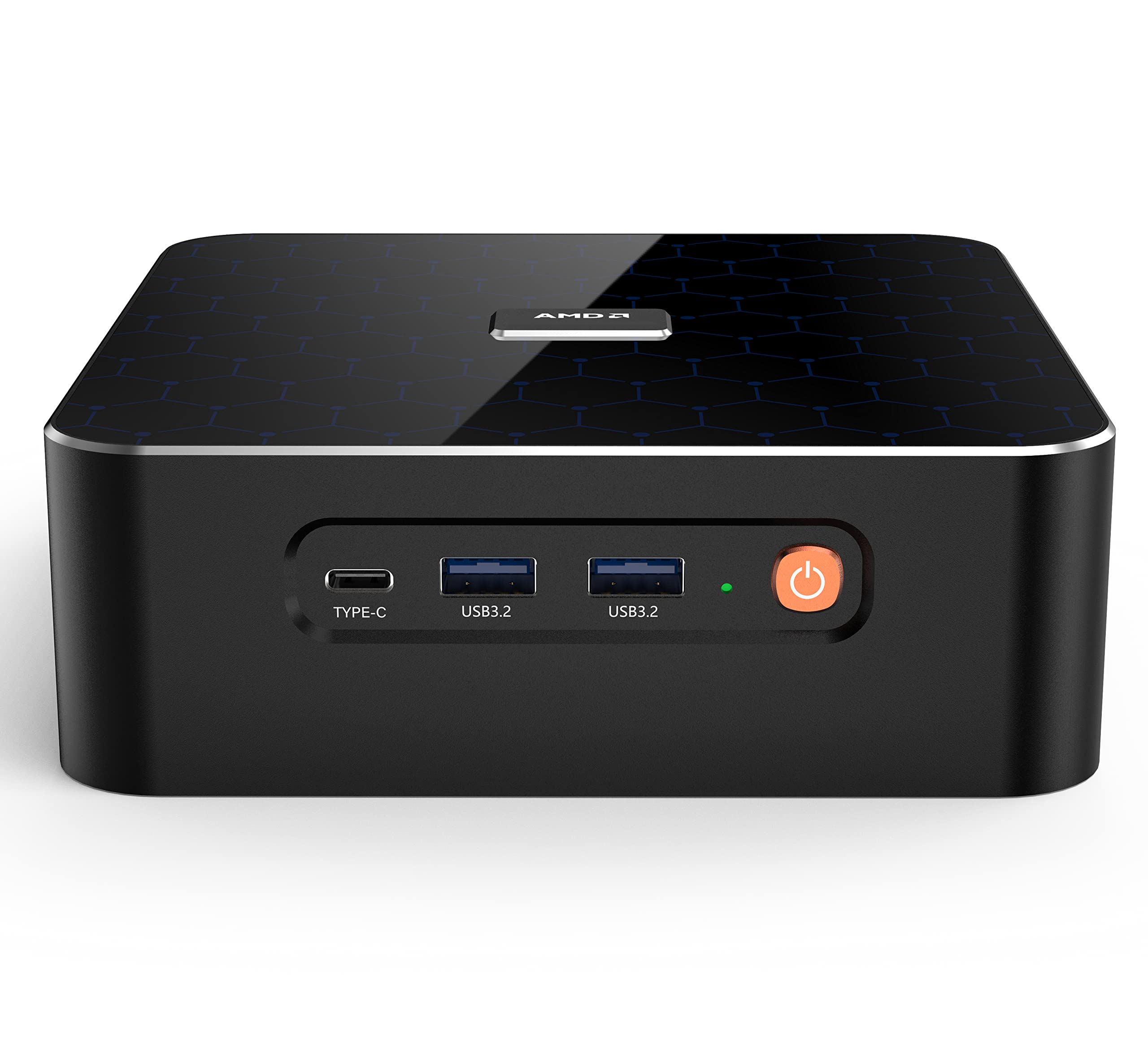 KINGDEL K18 Mini PC Desktop Computer AMD Ryzen 5 6600U CPU 16GB DDR5 RAM 512GB M.2 PCIe4.0 SSD W-11 Pro 2xLAN(2500M×2) Mini Gaming Computer Support 4K/8K Triple Display