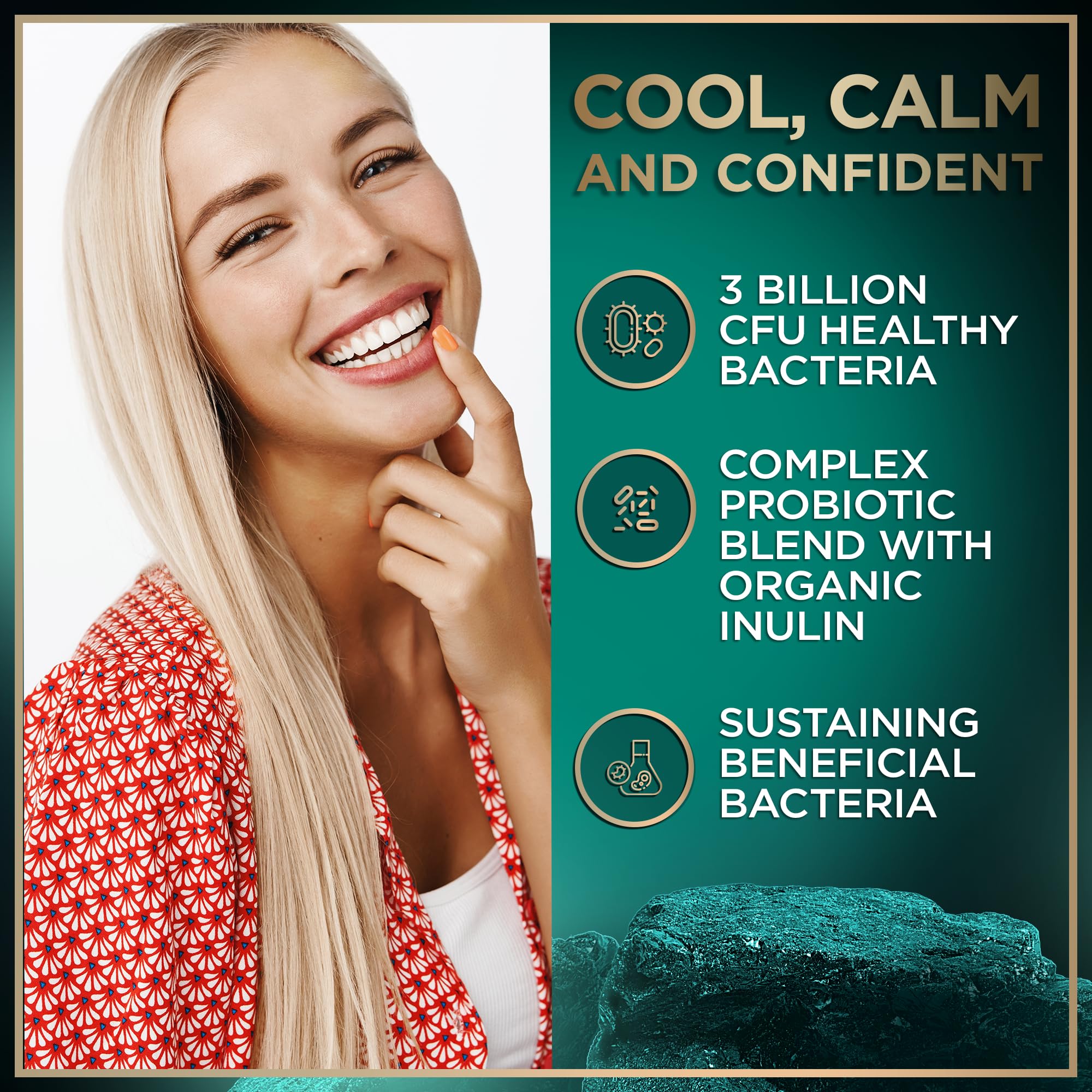 Oral Probiotics for Teeth, Bad Breath, Gum Health - 3bn CFU K12 Lactobacillus Paracasei, Salivarius Dental Probiotic - Best Breath Oral Probiotic Mints - 90 Fresh Breath Mint Dental Probiotics Tablets