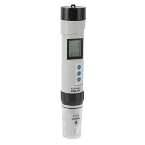 fdit 4 in 1 water quality test pen,high accuracy ph tds ec temperature water tester and atc calibration test powder