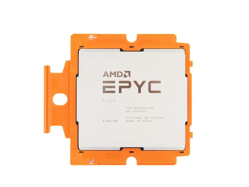 AMD Epyc 9654 Processor 96 Core 2.4GHz 384MB L3 Cache TDP 360W SP5 Socket (4th gen, Genoa) (100-000000789) (OEM Tray Processor)