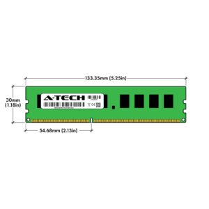 A-Tech Server 32GB Kit (4 x 8GB) 2Rx8 PC3L-10600E DDR3 1333MHz ECC Unbuffered UDIMM 240-Pin Dual Rank DIMM 1.35V Workstation Server Memory RAM Upgrade Stick Modules (A-Tech Enterprise Series)