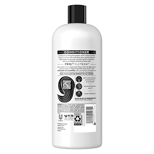 TRESemmé Hydrating Conditioner 4 Count With 100% Natural Coconut Milk and Aloe Vera 28 oz