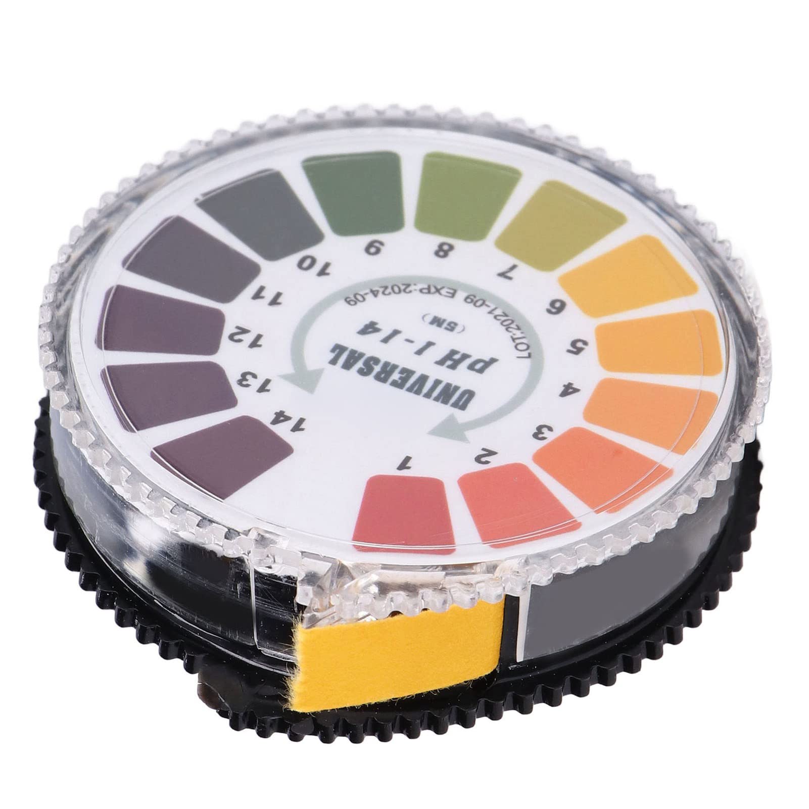 Zerodis Test Paper Strip Roll, Indicator Meter Test Strip Roll with Color Chart for Water Urine Saliva Soil