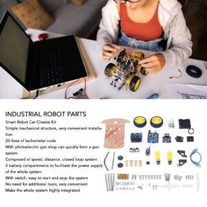 DIY Robot Smart Car Chassis Kit DIY Programmable Development Board 2WD Ultrasonic with Motor MCU