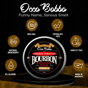 Handy Hound Occo Bobbo Cherry Tobacco Bourbon Cologne for Men - Mens Solid Cologne Bourbon - Bold and Masculine Scent - Perfectly Crafted for the Modern Man - Made in the USA (2 oz)