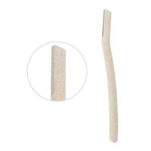 Derma-Plane Razor | Biodegradable Face Razor | Eyebrow Shaper | Recycled Wheat Straw Material | Eco-Friendly | 3 Count (Pack of 1)