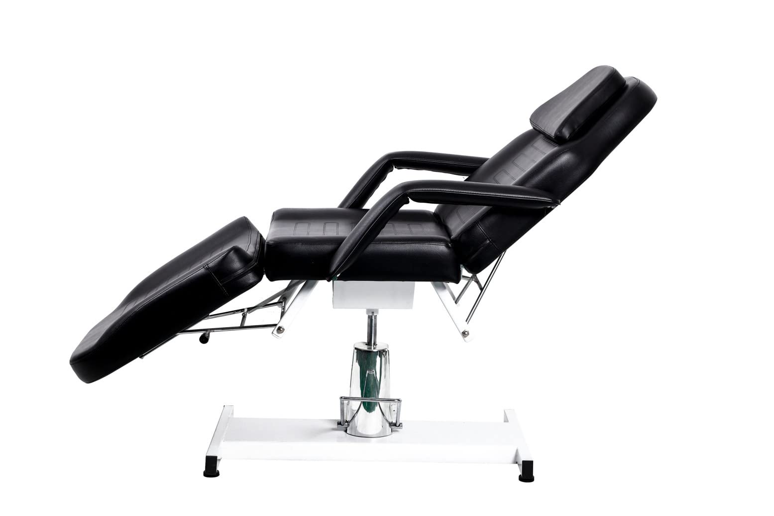 Beautymega Black All Purpose Professional Massage Beauty Bed Salon Tattoo Chair Hydraulic Pump Esthetician Bed Adjustable Beauty Barber Spa Beauty Equipment