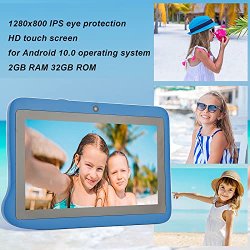 HD Tablet, 5000mAh Battery, US Plug, 100‑240V, Dual Camera, Kids Tablet for Gaming (US Plug)