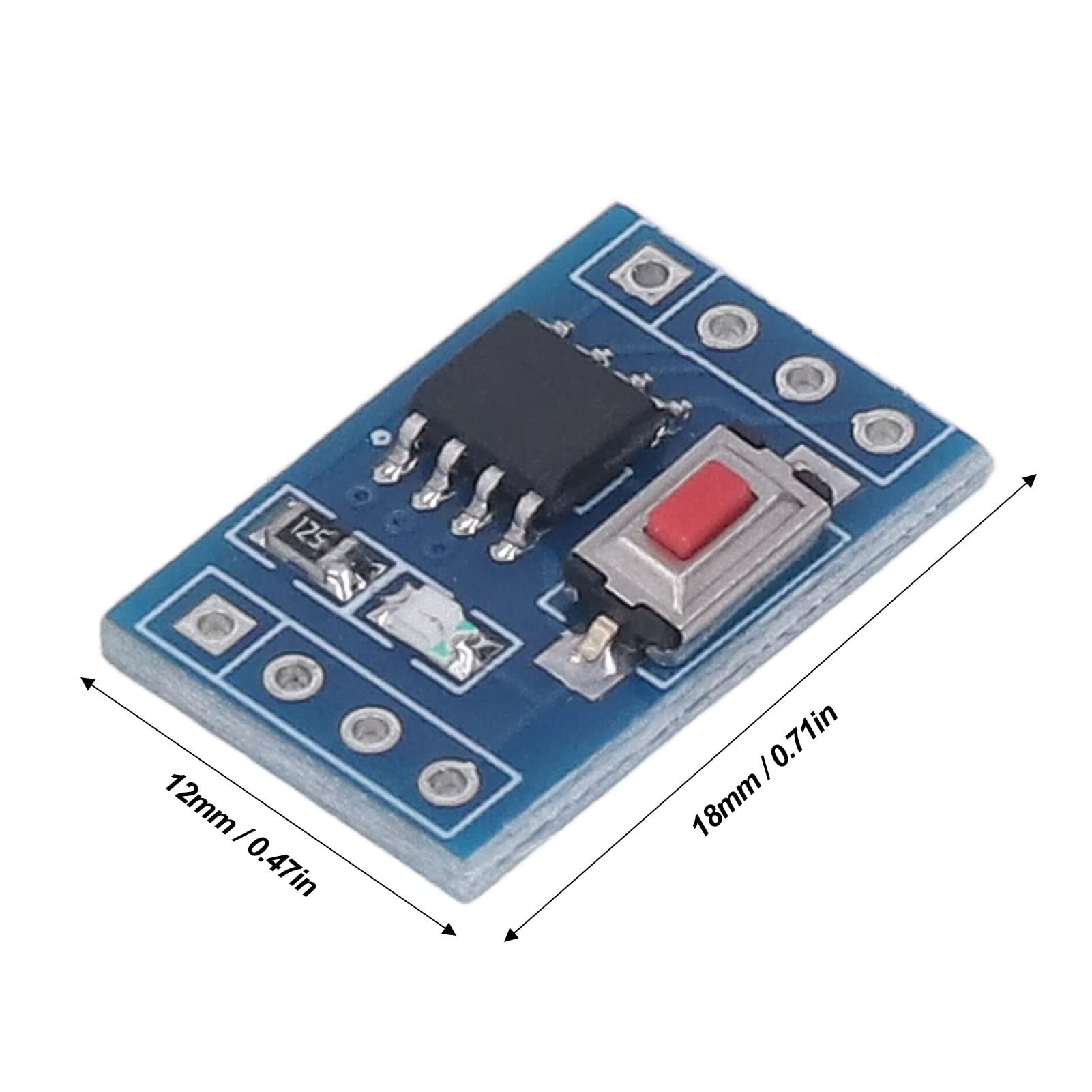 MCU Development Module Microcontroller System Board LED Display Interface Core Board Electronic Component with One Way Switch