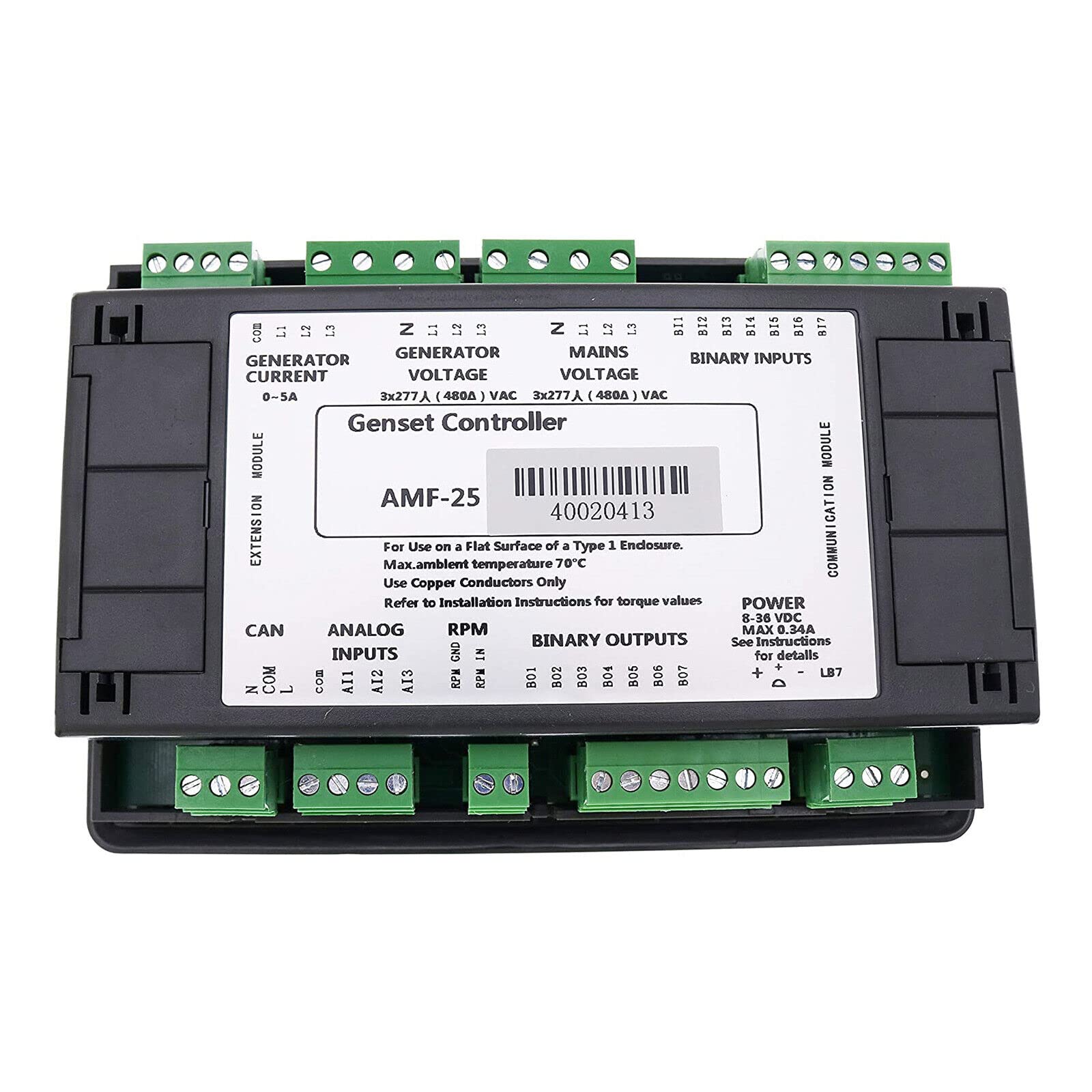 Solarhome New Controller InteliLite NT AMF25 AMF-25 Control Panel Compatible with ComAp Gen-Set