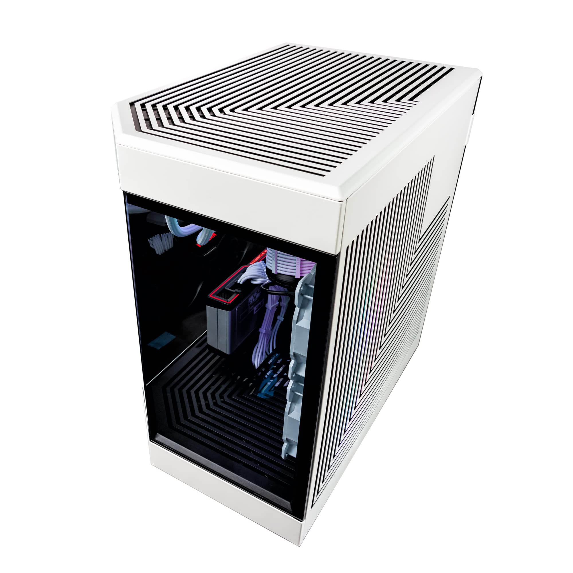 Velztorm Praetix 14th Gen AI Focused Gaming Desktop (Intel i9-14900K 2.40GHz, GeForce RTX 4090 24GB, 32GB DDR5, 2TB PCIe SSD + 2TB HDD, 360mm AIO, 1000W PSU, WiFi 6, BT 5.2, Win 11 Home) VELZ0076