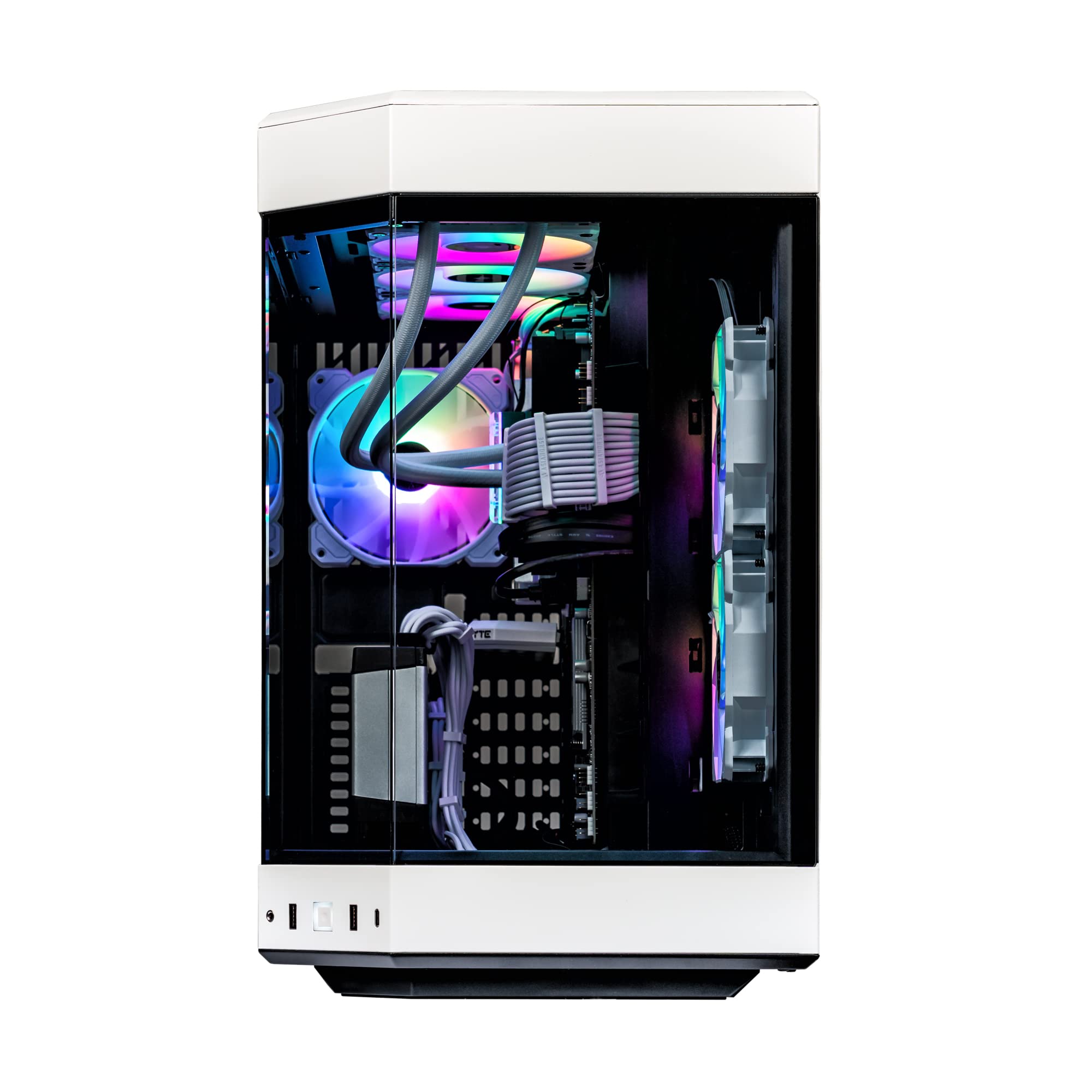 Velztorm Praetix 14th Gen AI Focused Gaming Desktop (Intel i9-14900K 2.40GHz, GeForce RTX 4070 Ti 24GB, 32GB DDR5, 2TB PCIe SSD, 360mm AIO, 1000W PSU, WiFi 6, BT 5.2, Win 11 H) VELZ0076