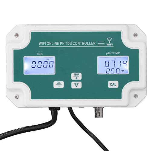 PH TDS Detector, Temperature Indicator Water Quality Analyzer Laboratory Holders with Quick Response Calibration Function (US Plug 120V)