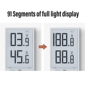 Dpofirs 1.9in Electronic Ink Display, Electronic Ink Screen with 180° Viewing Angle, SPI Interface, Support Partial Refreshness, for Temperature Humidity Meters