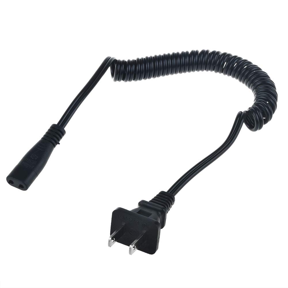 J-ZMQER AC Power Cord Cable Adapter Compatible with Norelco 3865XL 3860 4401LC 4402LC Shaver