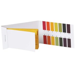 pizarra 2 Set 160 Strips 1-14 PH Litmus Paper Ph Strips Water Cosmetics Soil PH Paper Strips with Control Card