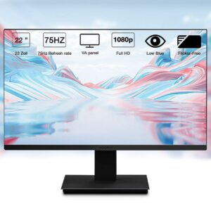 Lenovo Desktop PC Computer, 22 inch FHD Monitor, Intel Core i7-4770, 16GB RAM, 256GB SSD, DVDRW, RGB Keyboard, Mouse,Wireless WiFi, Windows 10 Pro (Renewed)