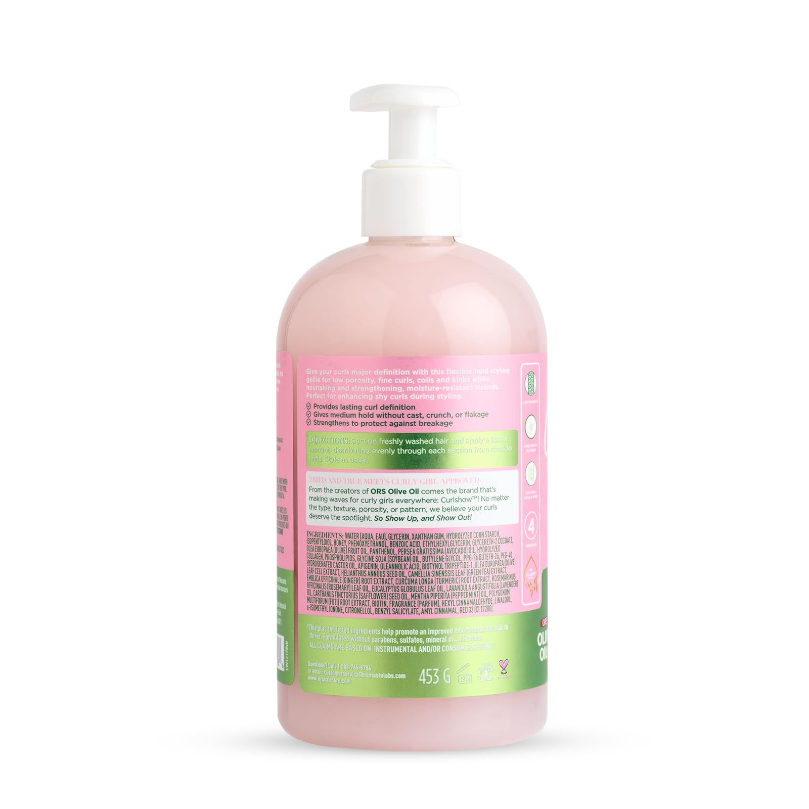 ORS Olive Oil Curlshow Curl Creator Infused with Collagen & Avocado Oil for Strength & Length (16.0 oz)