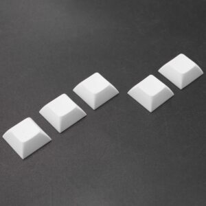 Cusstally 37 PCS PBT Keycap DSA 1U Keycaps for Cherry MX Custom Keycap Set for Gaming Mechanical Keyboard Keybord,White