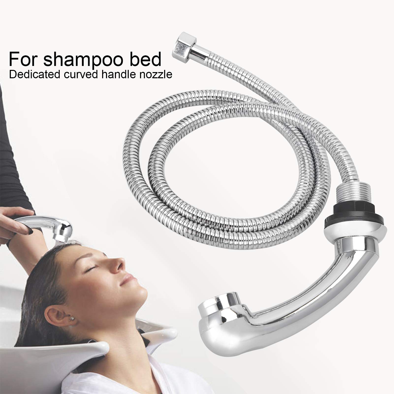 Portable Shampoo Spray Hose, Handheld Sprayer Head and Hose for Shampoo Bed Bowl or Backwash Unit, Sink Replacement Part for Salon, Barber Shop, Spa,