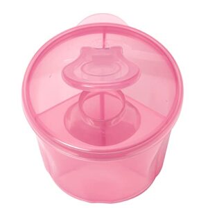 Dr. Brown's Baby Formula Dispenser with Snap-On Lid for On-The-Go Feedings,Milk Powder Dispenser for Traveling with Infant,Pink Pack of 2