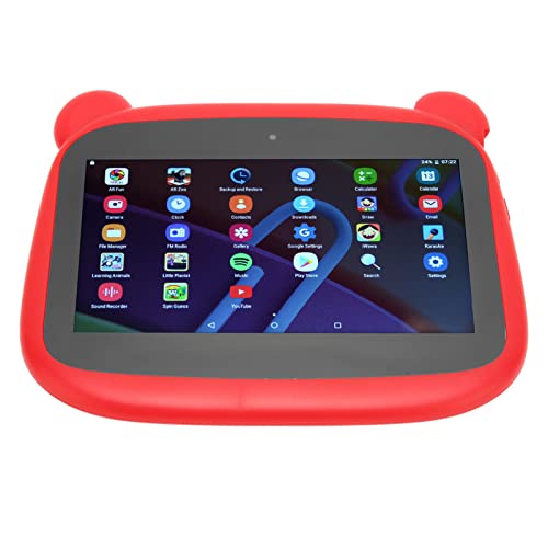 Qinlorgo Kids Tablet, Octa Core 32GB ROM Dual Band HD Tablet US Plug 100‑240V Dual Camera for Video (US Plug)