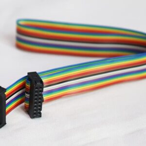 VISUALEDS LED Display 16 pin Flat Cable 16P 10PCS 2.54MM Pitch Pure Copper Flat Ribbon led Module Receiver Cable Signal Cable