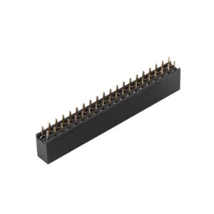 5pcs 2 X 20 Pins 2.54m Pitch Female Dual Row Short Pin Headers, The Separation Distance is 2.54mm, for Raspberry Pi, PCB Board Well