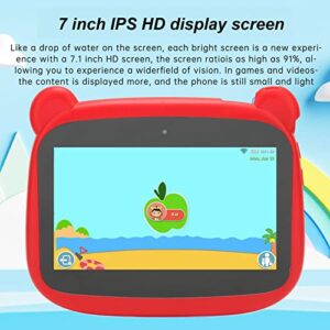 Qinlorgo Kids Tablet, Octa Core 32GB ROM Dual Band HD Tablet US Plug 100‑240V Dual Camera for Video (US Plug)