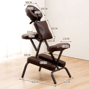 oiakus Tattoo Chair Folding Massage Chair, Professional Adjustable Massage Therapy Chair, Scraping Chair with Carry Bag, for Physiotherapy Beauty Salon