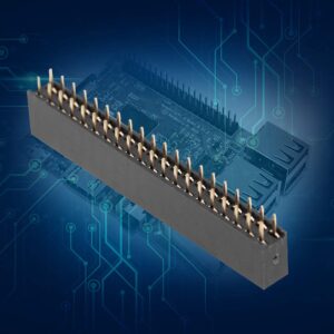 5pcs 2 X 20 Pins 2.54m Pitch Female Dual Row Short Pin Headers, The Separation Distance is 2.54mm, for Raspberry Pi, PCB Board Well