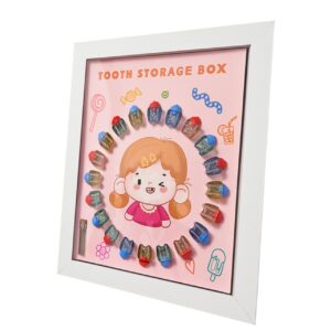 hohopeti baby kit 1 set box milk teeth storage box baby keepsake box kids keepsake box collection container baby keepsake case baby organzier baby teeth keepsake box