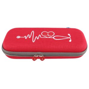 Lyzeous Protective Case for Classic III Stethoscope Accessories Portable Storage Bag Carrying Case Pouch(Red)