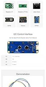 LCD1602 Display Module for Raspberry Pi 4B+ 4B 3B+ 3B 2B+ Zero W WH Pico Jetson Nano ESP32 Ardui...I2C Display Module 3.3V/5V 16x2 Characters White Color Blue Background