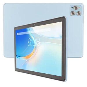 naroote 10in tablet, 1960x1080 ips hd large screen 100‑240v tablet pc for daily (blue)