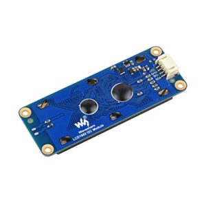 LCD1602 Display Module for Raspberry Pi 4B+ 4B 3B+ 3B 2B+ Zero W WH Pico Jetson Nano ESP32 Ardui...I2C Display Module 3.3V/5V 16x2 Characters White Color Blue Background