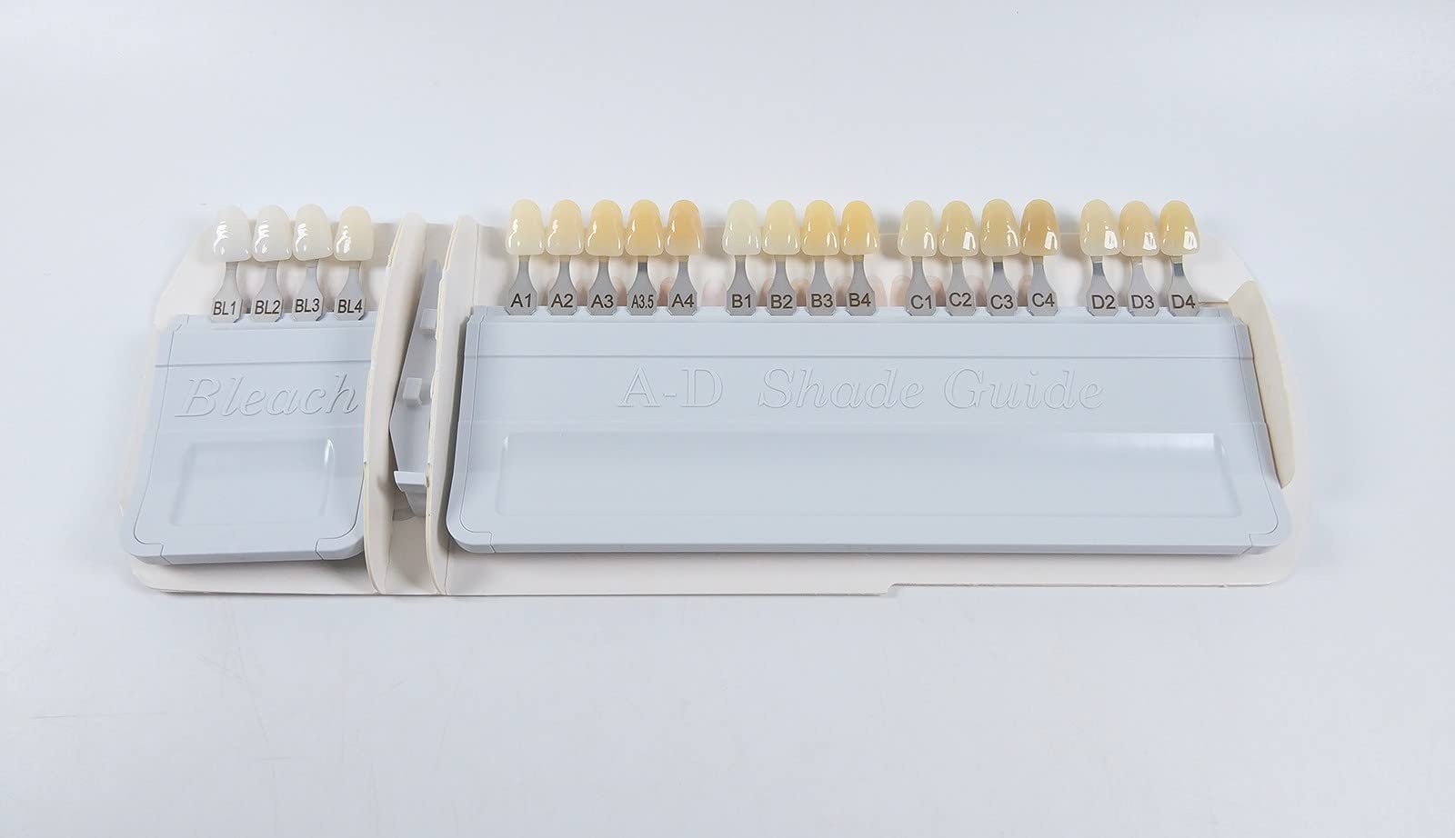 20 Color Dental Teeth Shade Guide Porcelain Material Board Denture Teeth Bleach Whitening