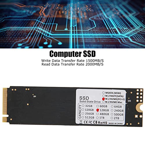 AMONIDA M.2 SSD, Low Latency Seismic Computer SSD High Bandwidth Silent Operation for Desktop for Computer (256GB)