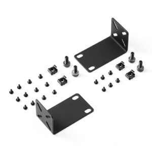 mokerlink rack mount kit for 12.6 inch switches, adjustable hole distance 14-30mm, mount a 12.6 wide to a 19 equipment rack, compatible for netgear, cisco, d-link, trendnet, dell 12.6 inch products